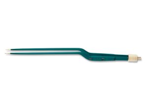 9 3/4” (24.8cm) Hardy Bayonet Non-Stick Bipolar Forceps, With Stop, Insulated, 1.5mm