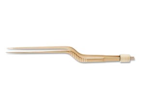 7 1/8” (18.1cm) Yasargil Bayonet Non-Stick Bipolar Forceps, 1.3mm